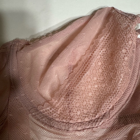 Victoria Secret Pink Lace Bodysuit. New. - Picture 4 of 6